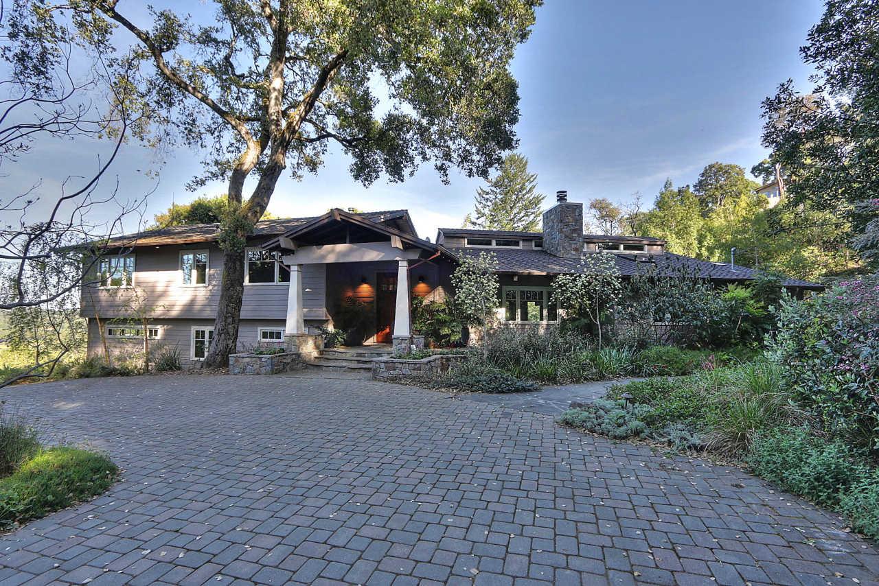 33 Montecito Road Woodside, CA 94062 - Photo 3 of 70 a view of a house with a tree and a yard