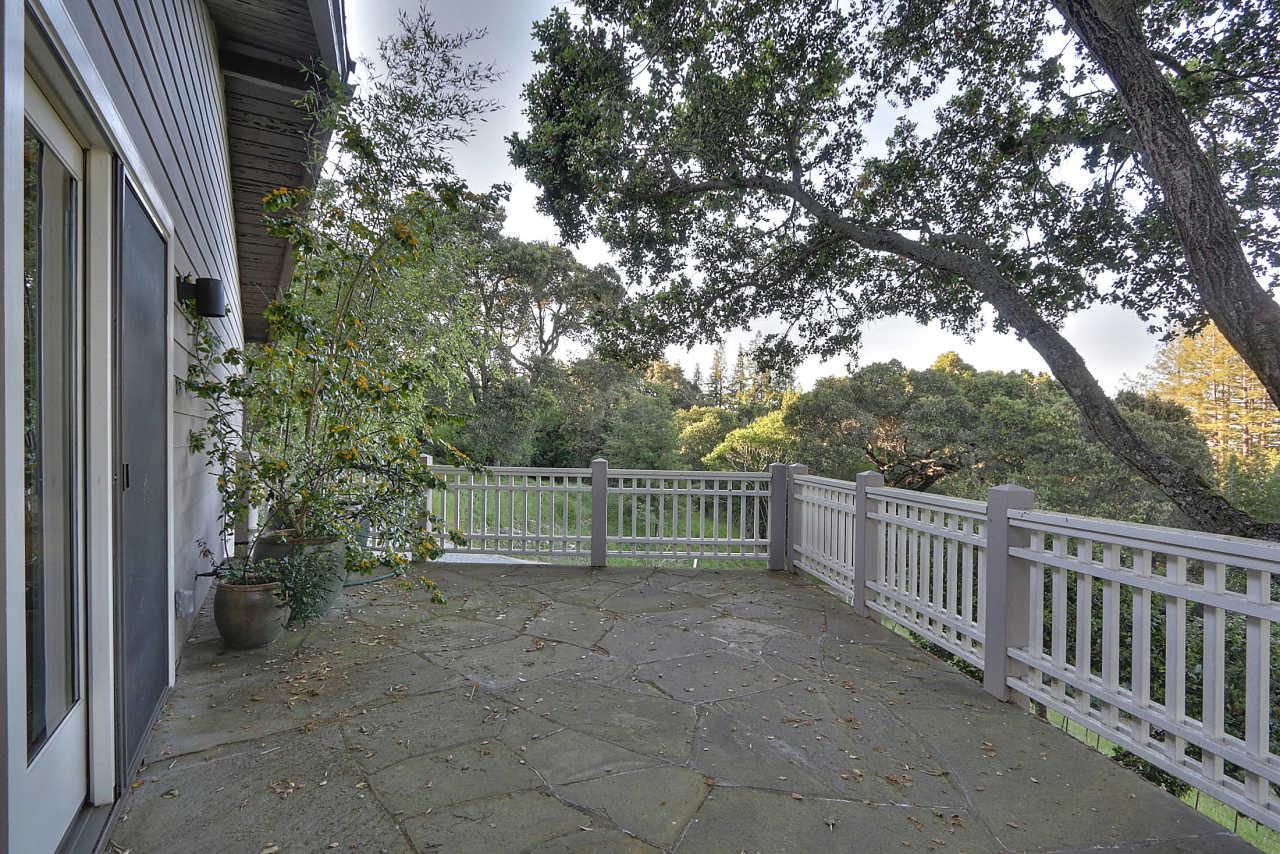33 Montecito Road Woodside, CA 94062 - Photo 56 of 70 a view of a pathway of a balcony