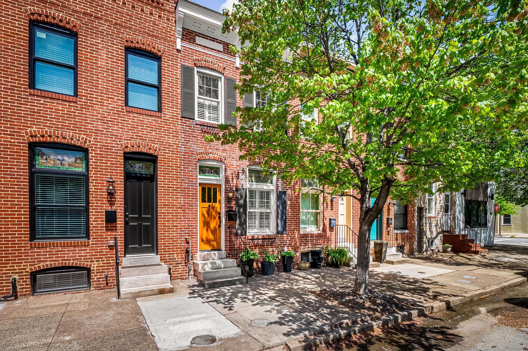 a front view of a house