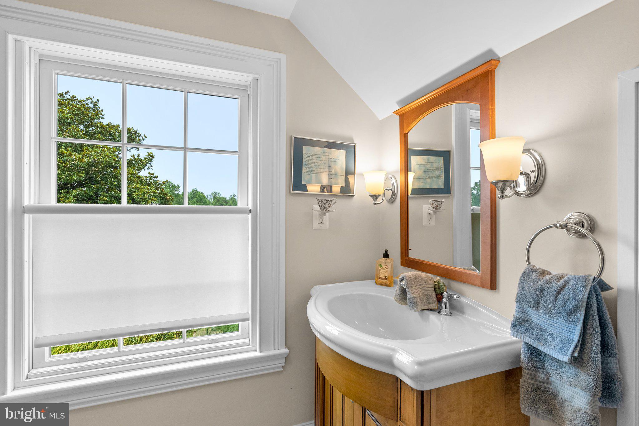 15407 Dr Bowen Road Aquasco, MD 20608 - Photo 43 of 89 a bathroom with a sink and a mirror