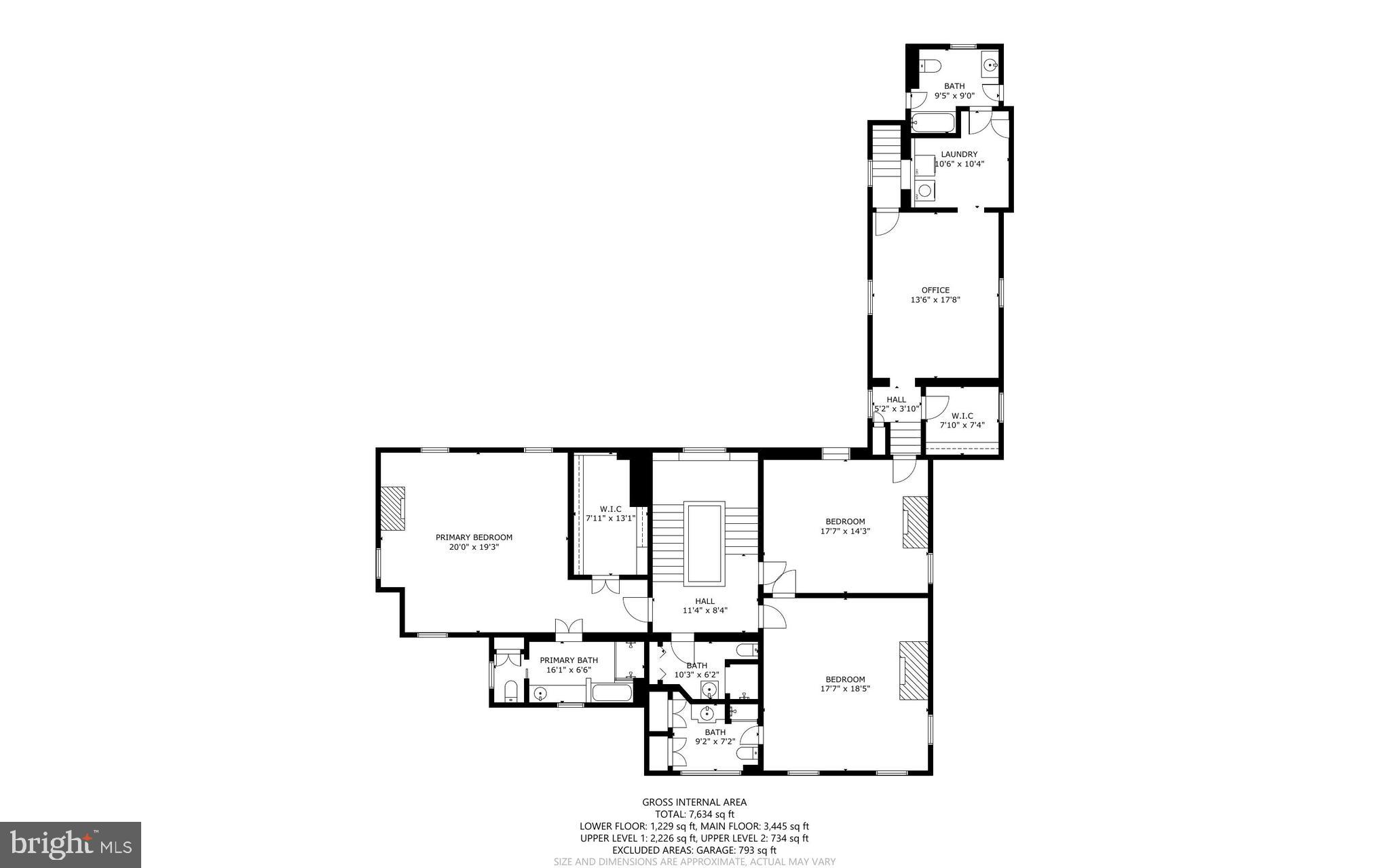 15407 Dr Bowen Road Aquasco, MD 20608 - Photo 85 of 89 Main Residence Floorplan: Upper Level 1
