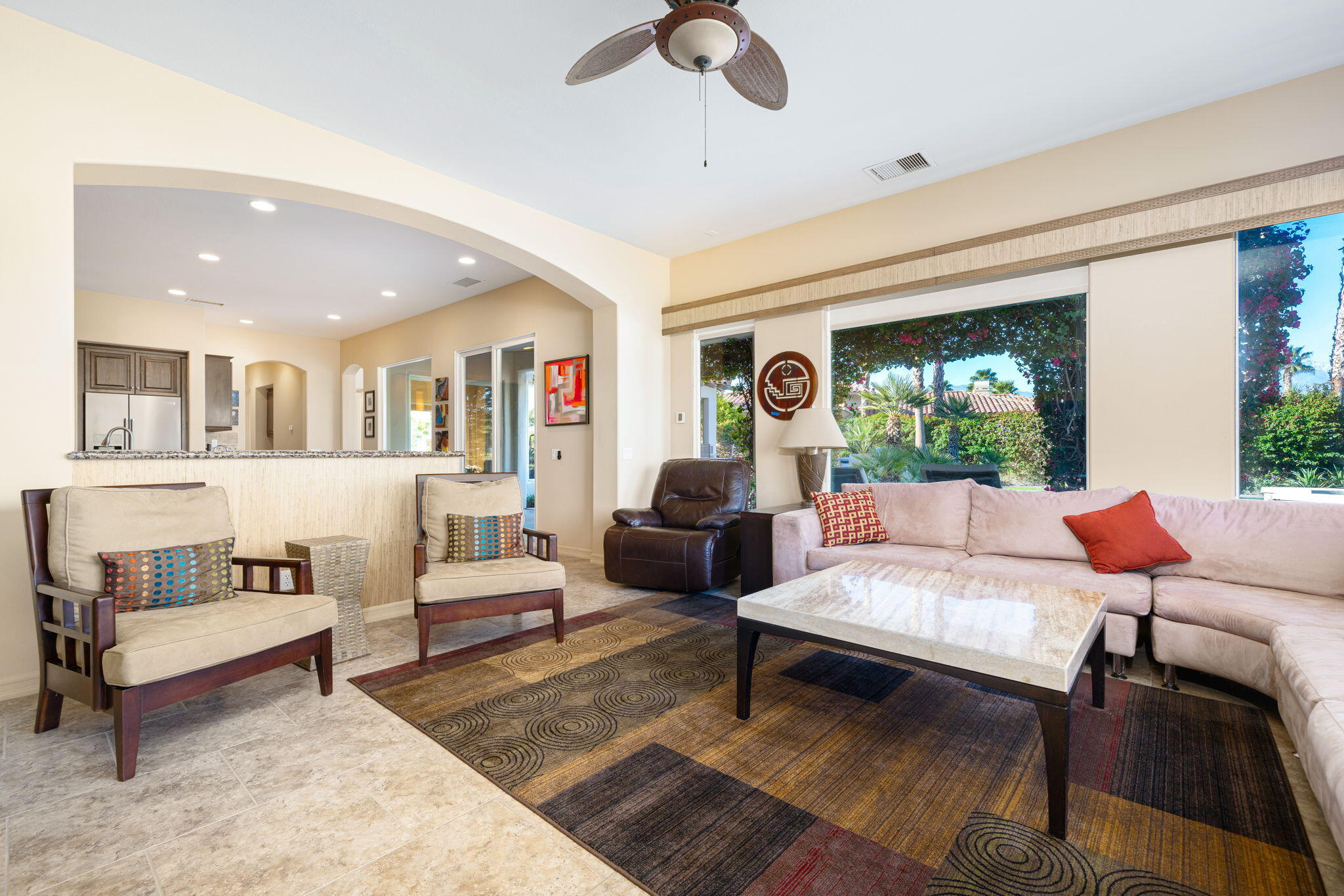 325 Loch Lomond Road Rancho Mirage, CA 92270 - Photo 26 of 49 a living room with furniture and a large window