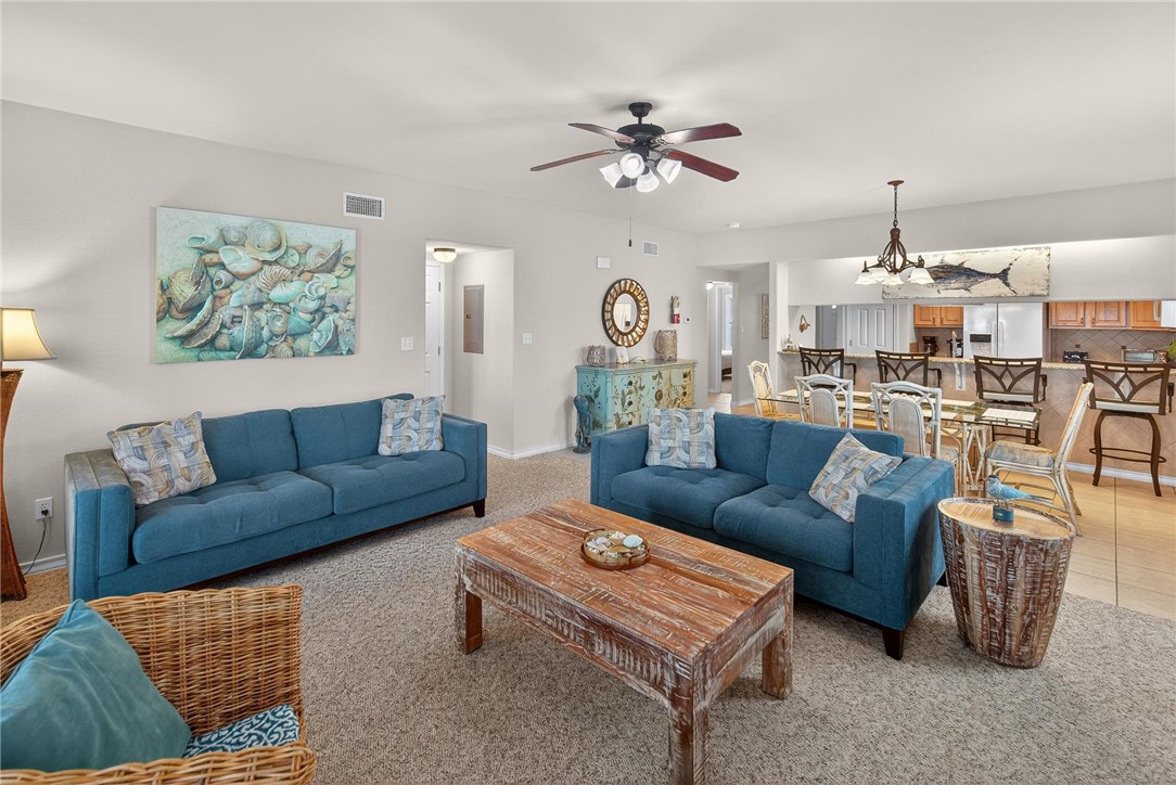 14427 Compass Street, Unit B12 Corpus Christi, TX 78418 - Photo 13 of 40 Sofa is a Queen sized pull out bed.