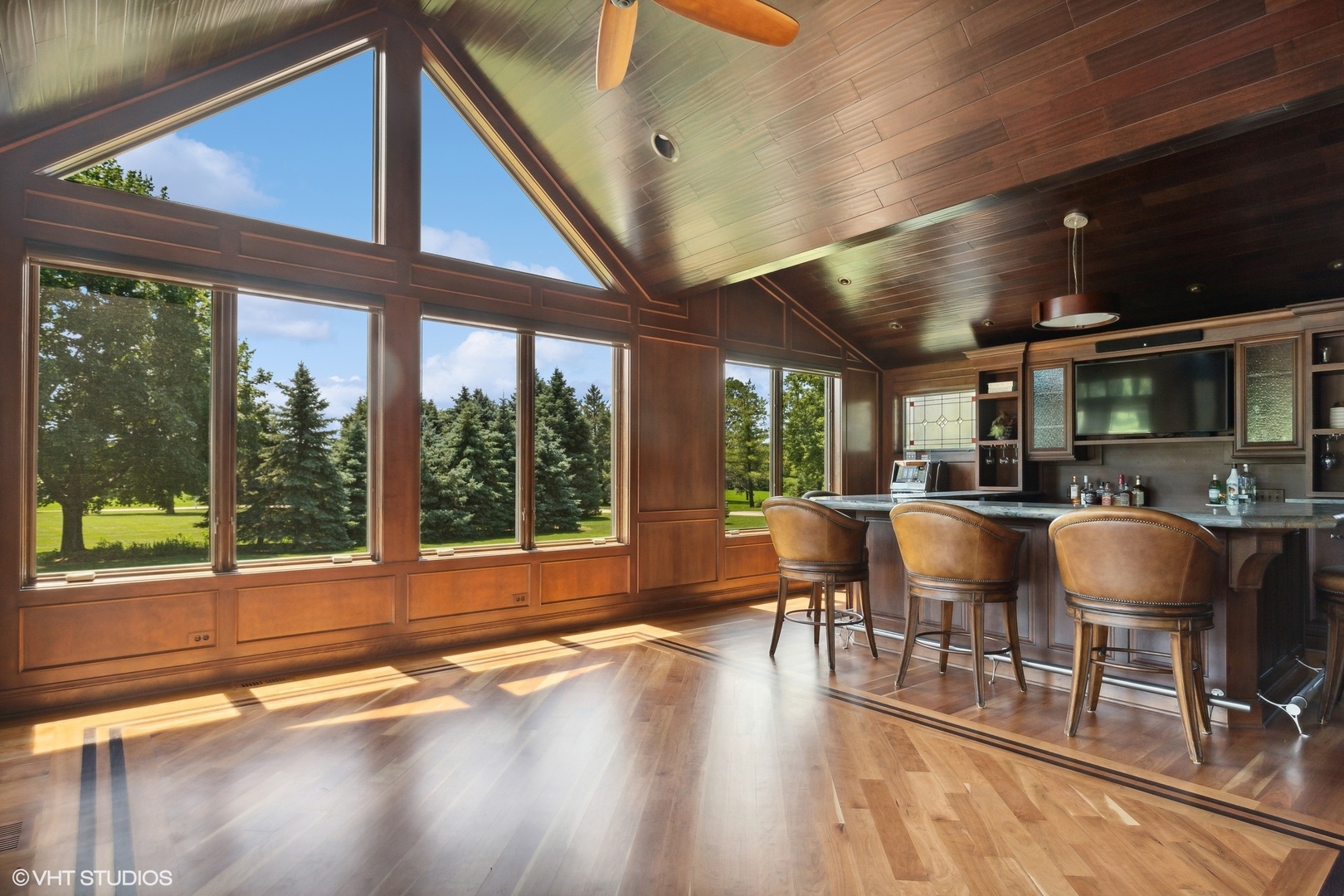 23905 West Bedlington Circle Deer Park, IL 60010 - Photo 14 of 23 a dining room with wooden floor a glass table and chairs