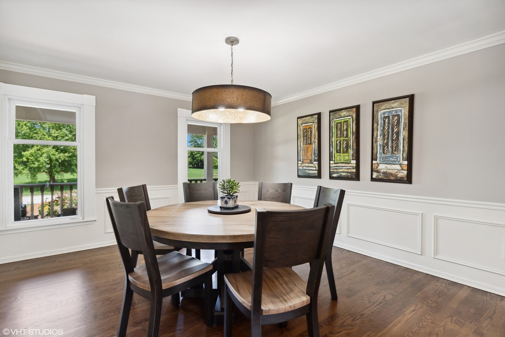 23905 West Bedlington Circle Deer Park, IL 60010 - Photo 7 of 23 a view of a dining room with furniture window and wooden floor