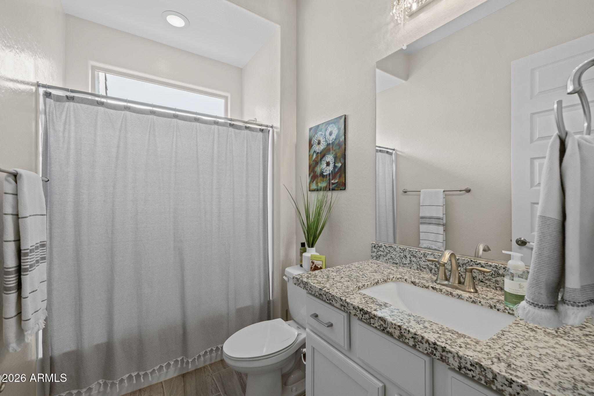 5250 South Wesley Mesa, AZ 85212 - Photo 31 of 89 a bathroom with a granite countertop sink toilet and shower