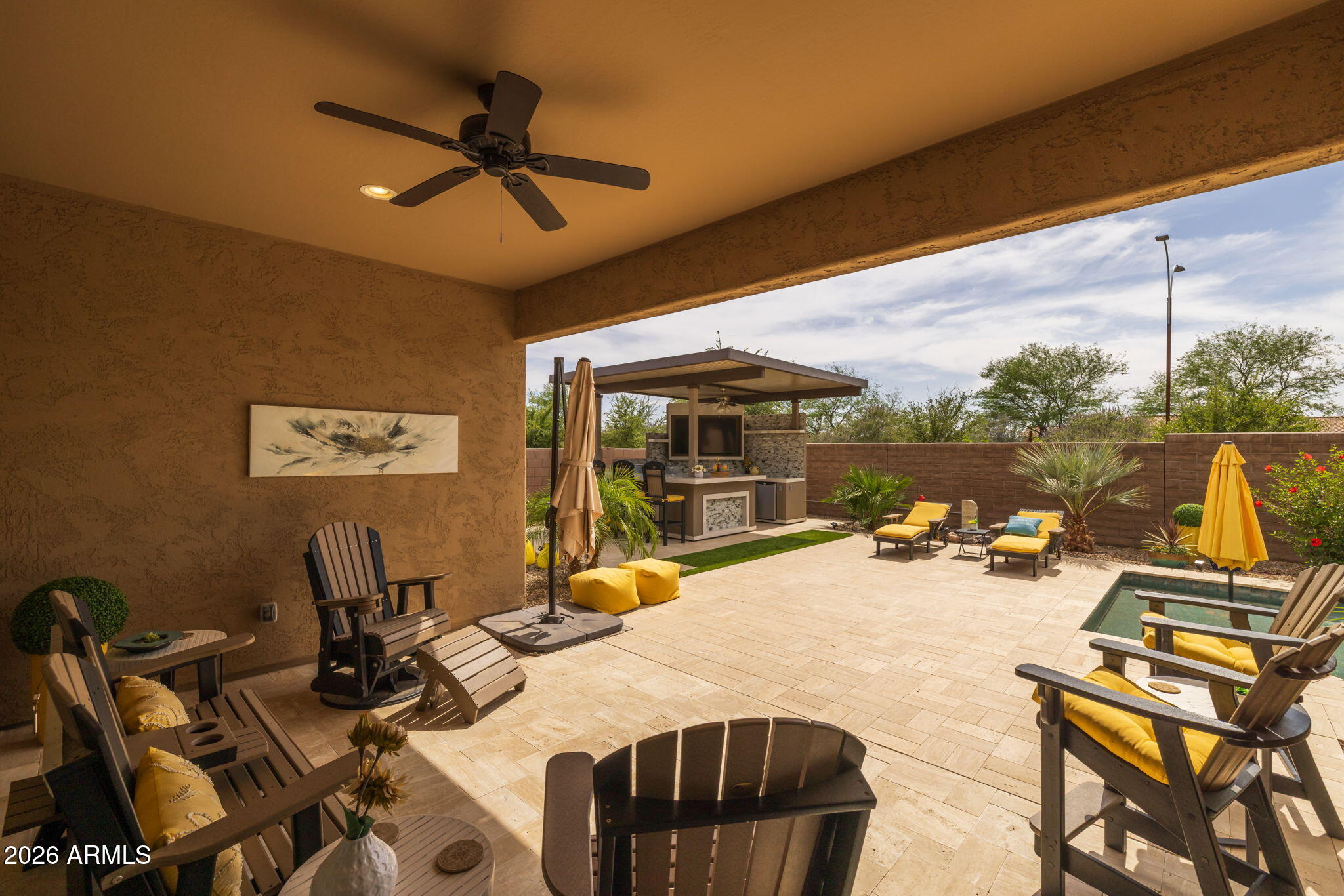 5250 South Wesley Mesa, AZ 85212 - Photo 52 of 89 a view of a workspace with furniture and floor to ceiling window