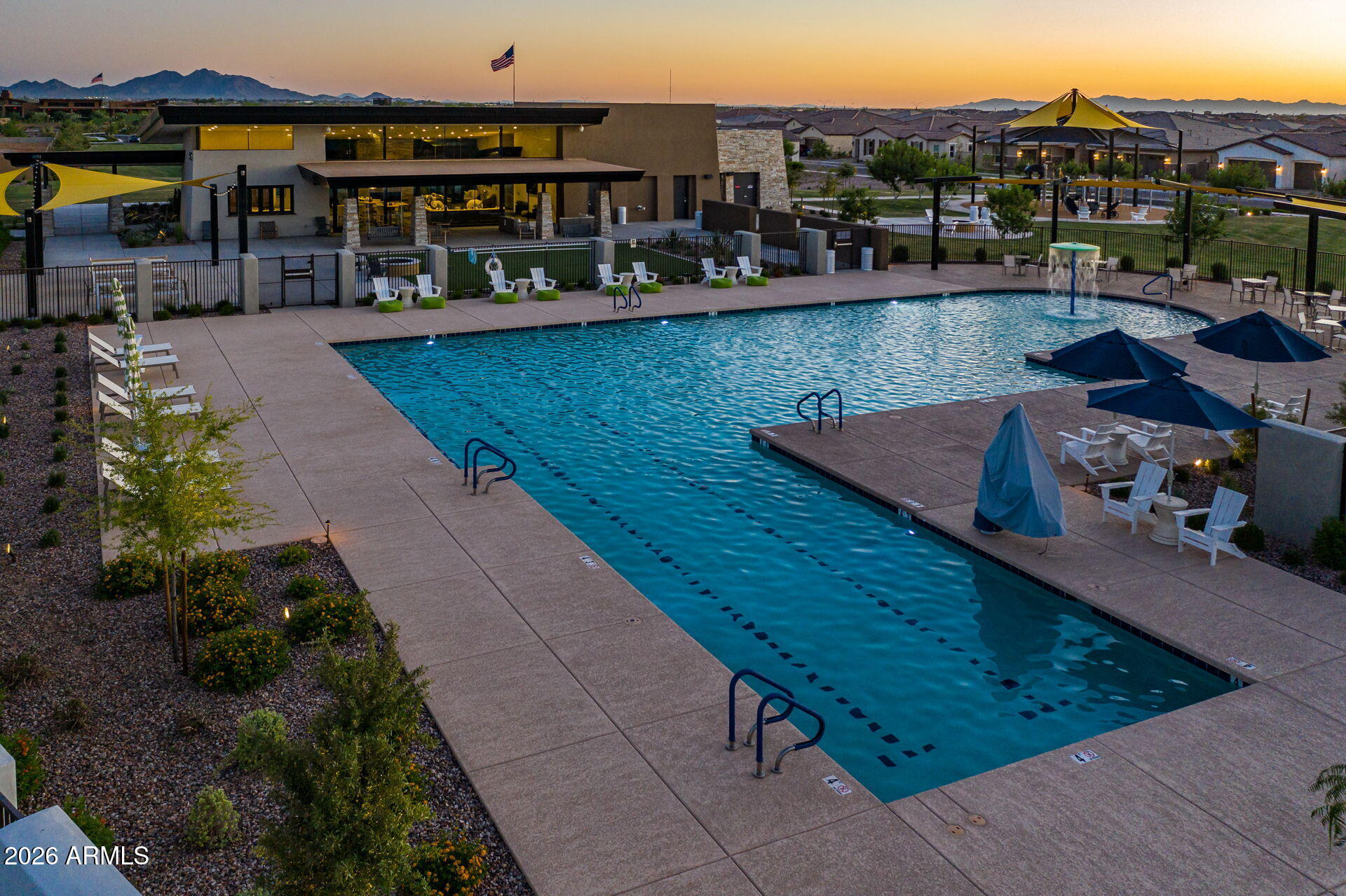 5250 South Wesley Mesa, AZ 85212 - Photo 78 of 89 a view of a swimming pool with lounge chair