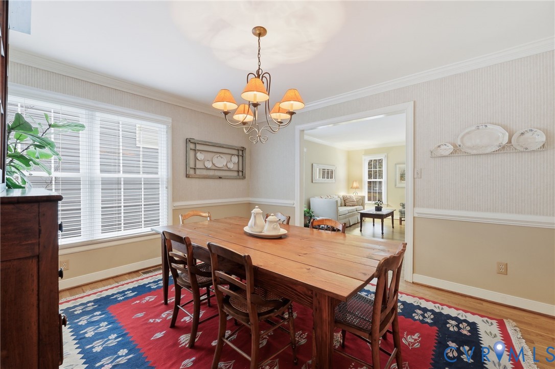 5601 Sandstone Ridge Road Midlothian, VA 23112 - Photo 8 of 43 a view of a dining room with furniture window and wooden floor