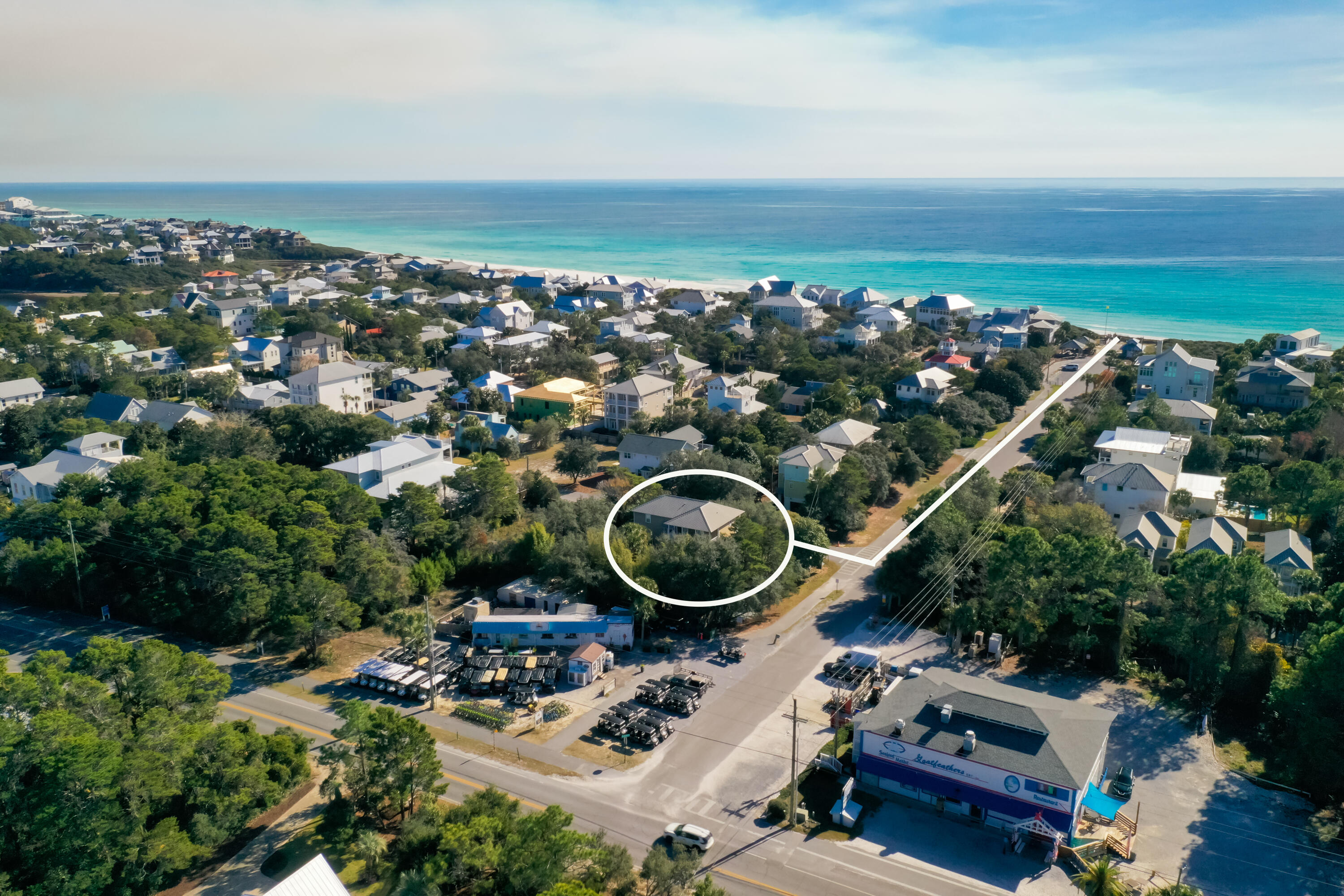 19 Buddy Street Santa Rosa Beach, FL 32459 - Photo 23 of 23 an aerial view of a house with a ocean view