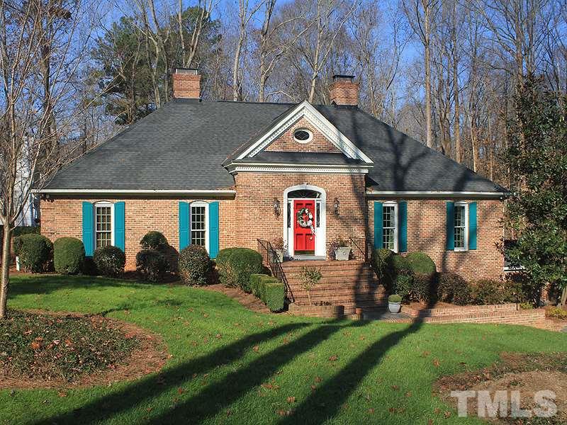 2204 Customs House Court Raleigh, NC 27615 - Photo 2 of 25 Another view of the front of the home. The red door gives it a pop and a sense of the style you wil find in the home.