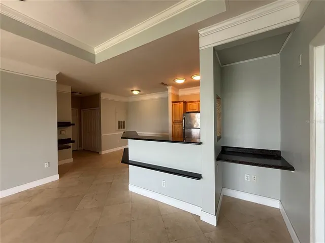 a view of game room with hallway