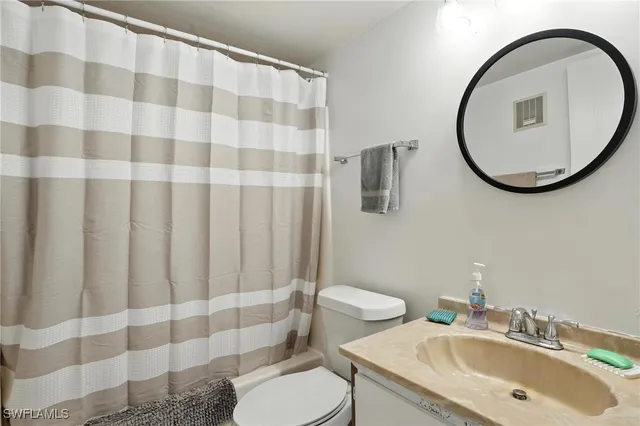 a bathroom with a sink toilet and mirror