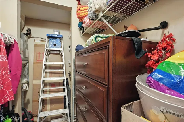 a view of storage and utility room