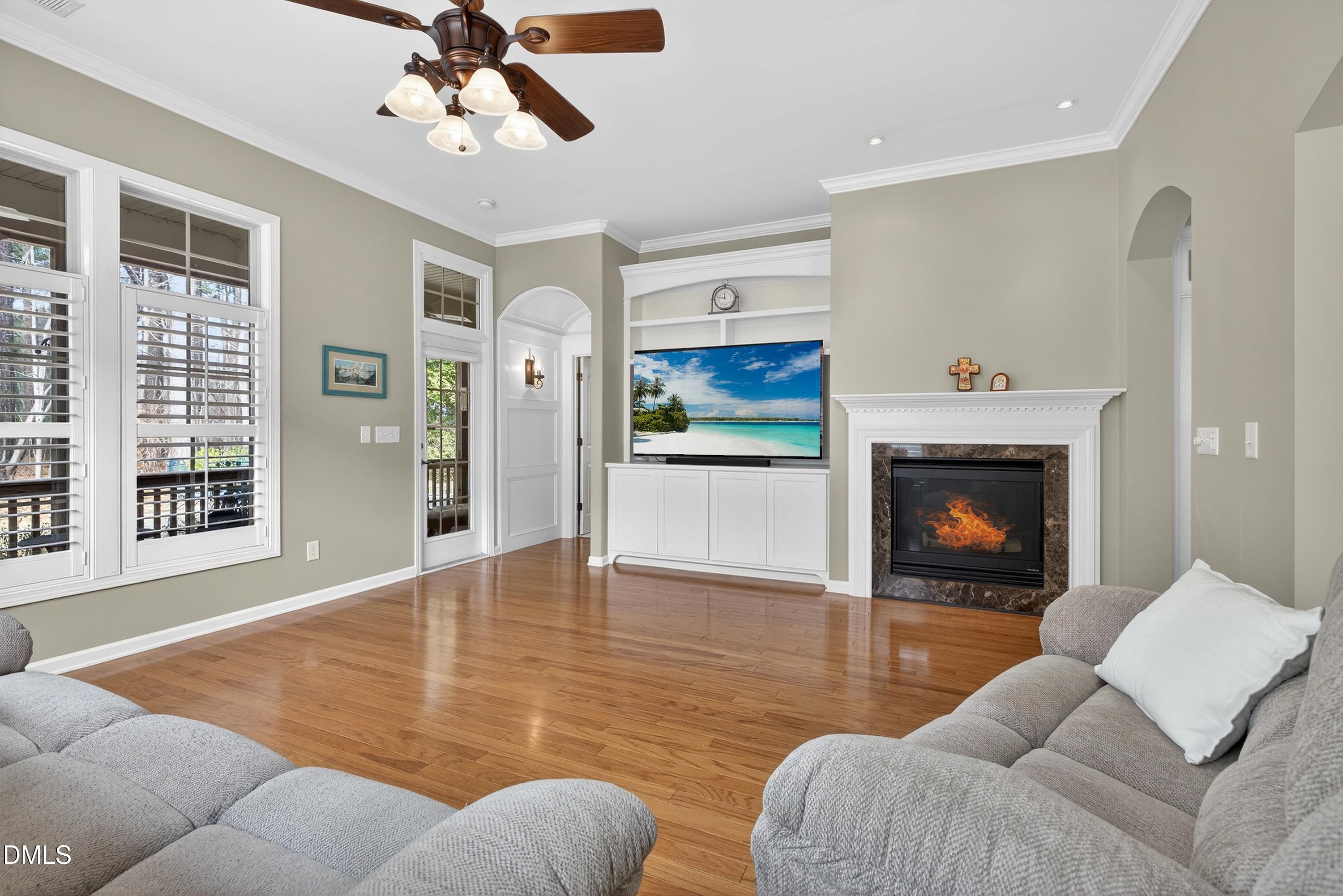 6117 Leesburg Lane Raleigh, NC 27617 - Photo 15 of 39 Living Room to Screened Porch