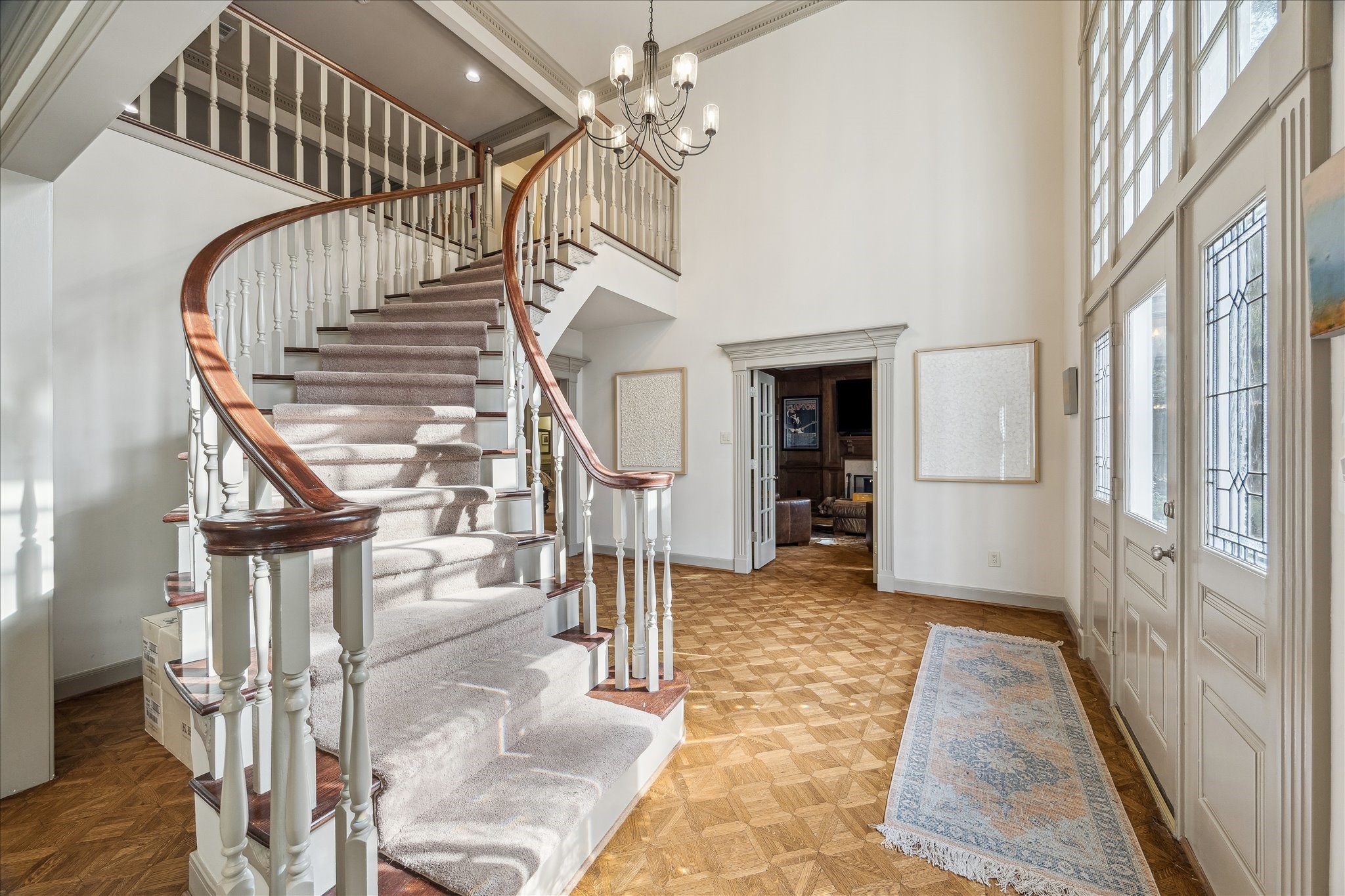 5 Lochtyne Circle Houston, TX 77024 - Photo 2 of 43 a view of entryway and hall with wooden floor