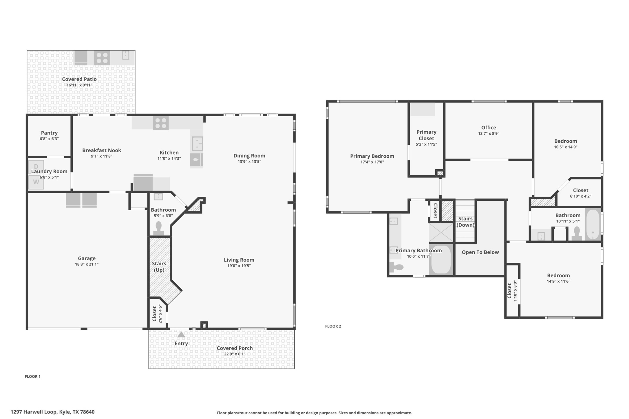 1297 Harwell Loop Kyle, TX 78640 - Photo 2 of 39 Visualize the thoughtful layout of this two-story residence, optimizing every square foot for comfortable living.