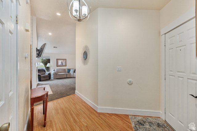 677 Ridge Rim Way, Unit 20 St. George, UT 84770 - Photo 12 of 20 Entrance foyer featuring recessed lighting, and light wood-style flooring