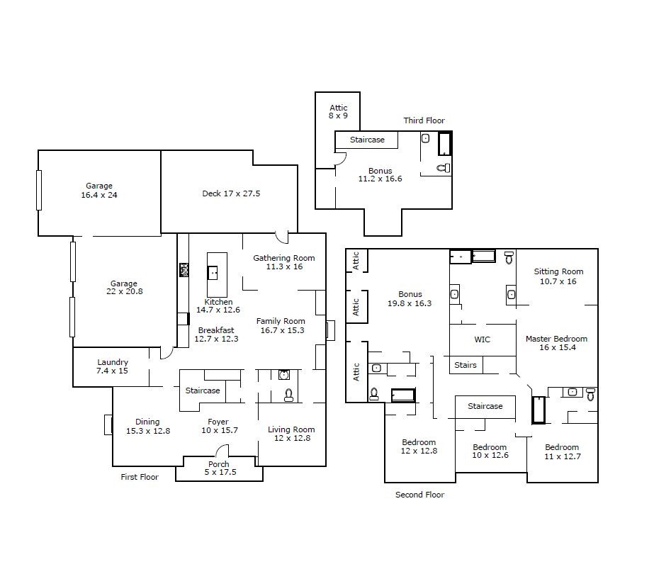 4901 Salem Ridge Road Holly Springs, NC 27540 - Photo 30 of 30 Floorplan