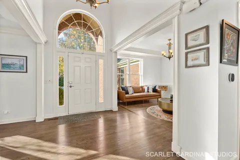 a view of living room and dining room