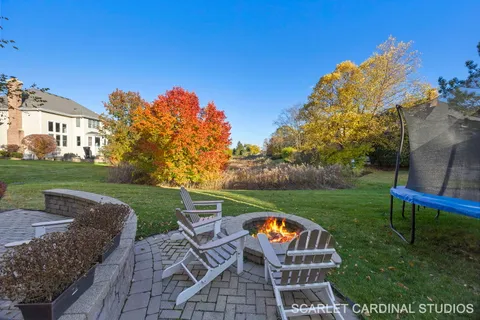 a view of outdoor space yard and outdoor kitchen