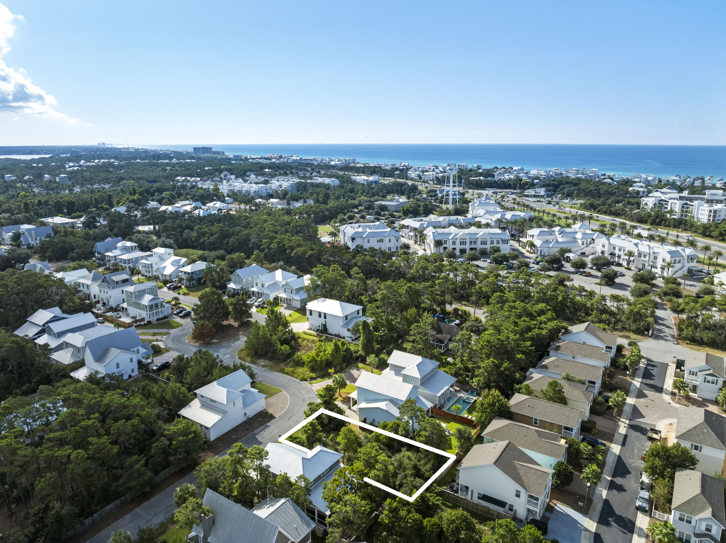 Lot 42 West Willow Mist Rd Inlet Beach Inlet Beach, FL 32461 - Photo 11 of 37 an aerial view of multiple house