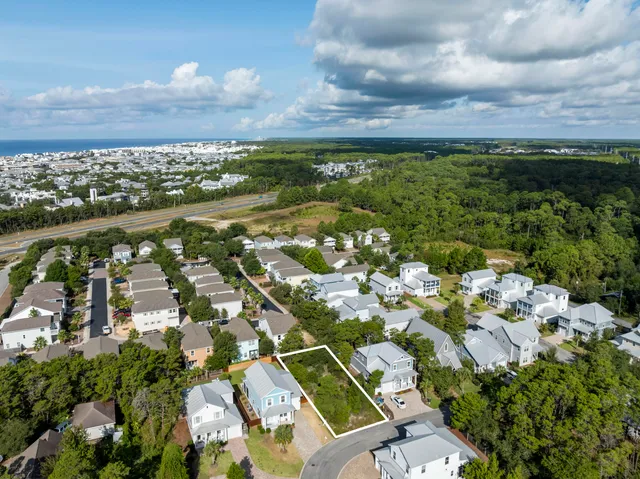 an aerial view of residential building with outdoor space