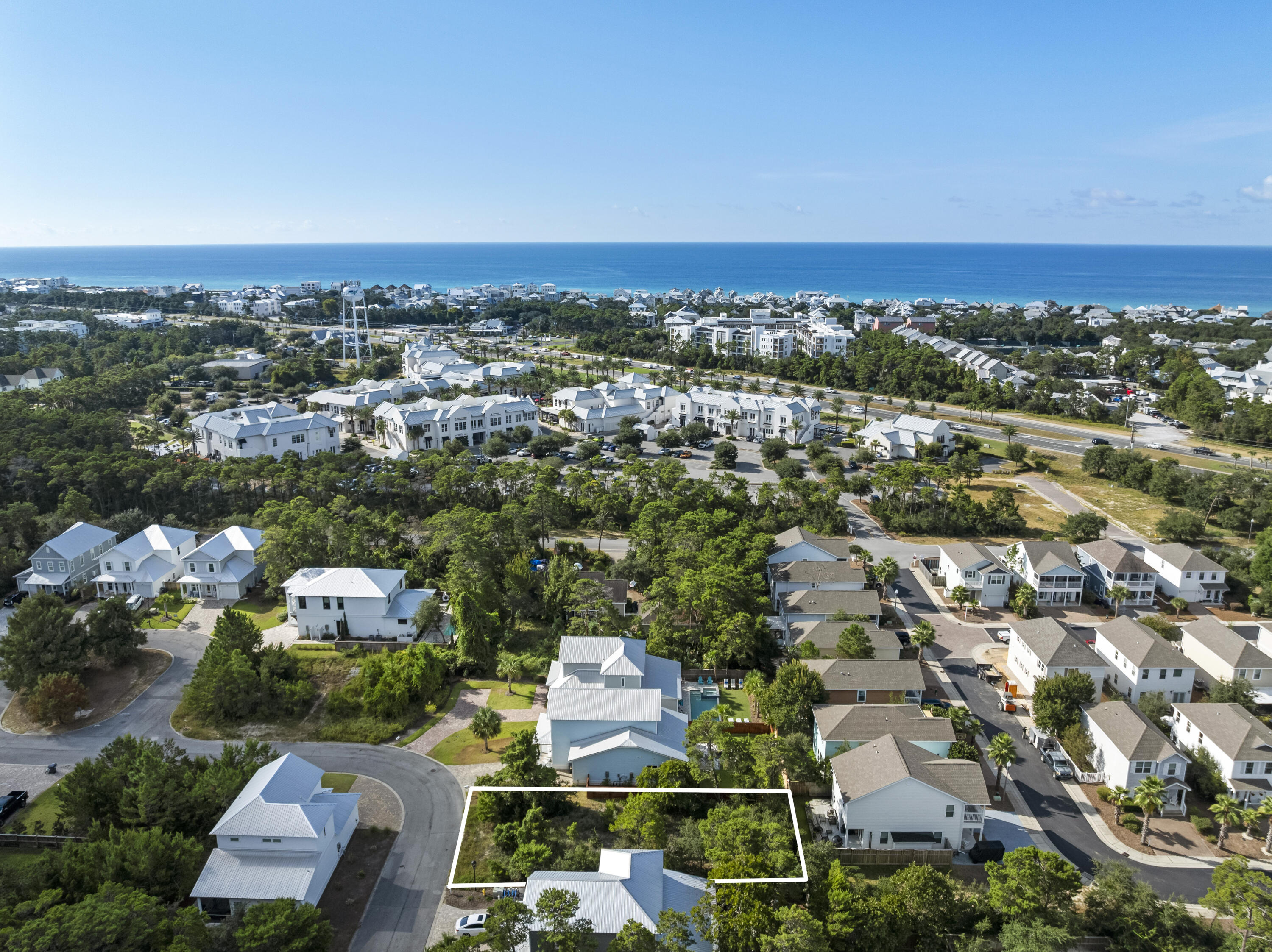 Lot 42 West Willow Mist Rd Inlet Beach Inlet Beach, FL 32461 - Photo 3 of 37 an aerial view of a city with lots of residential buildings