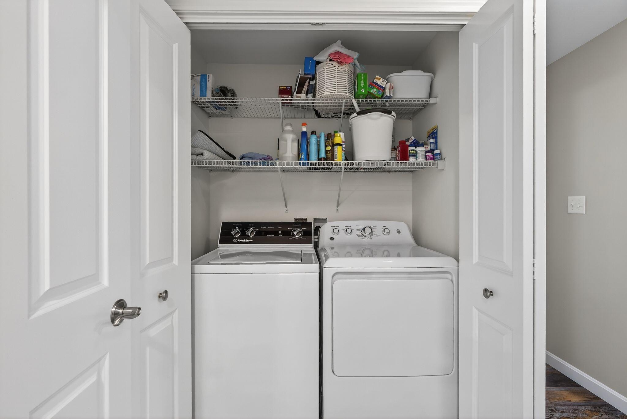 160 Millbrooke Farm Road, Unit 160 Wells, ME 04090 - Photo 15 of 39 Laundry with side by side washer/dryer