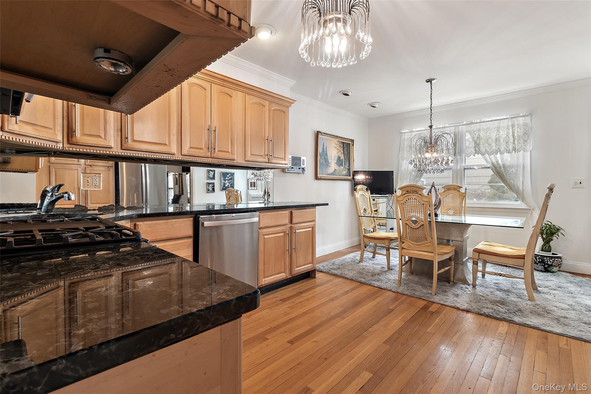 20 Old Farm Road Scarsdale, NY 10583 - Photo 12 of 41 Large kitchen with stainless steel appliances wood floors and has an exit to the outdoor patio
