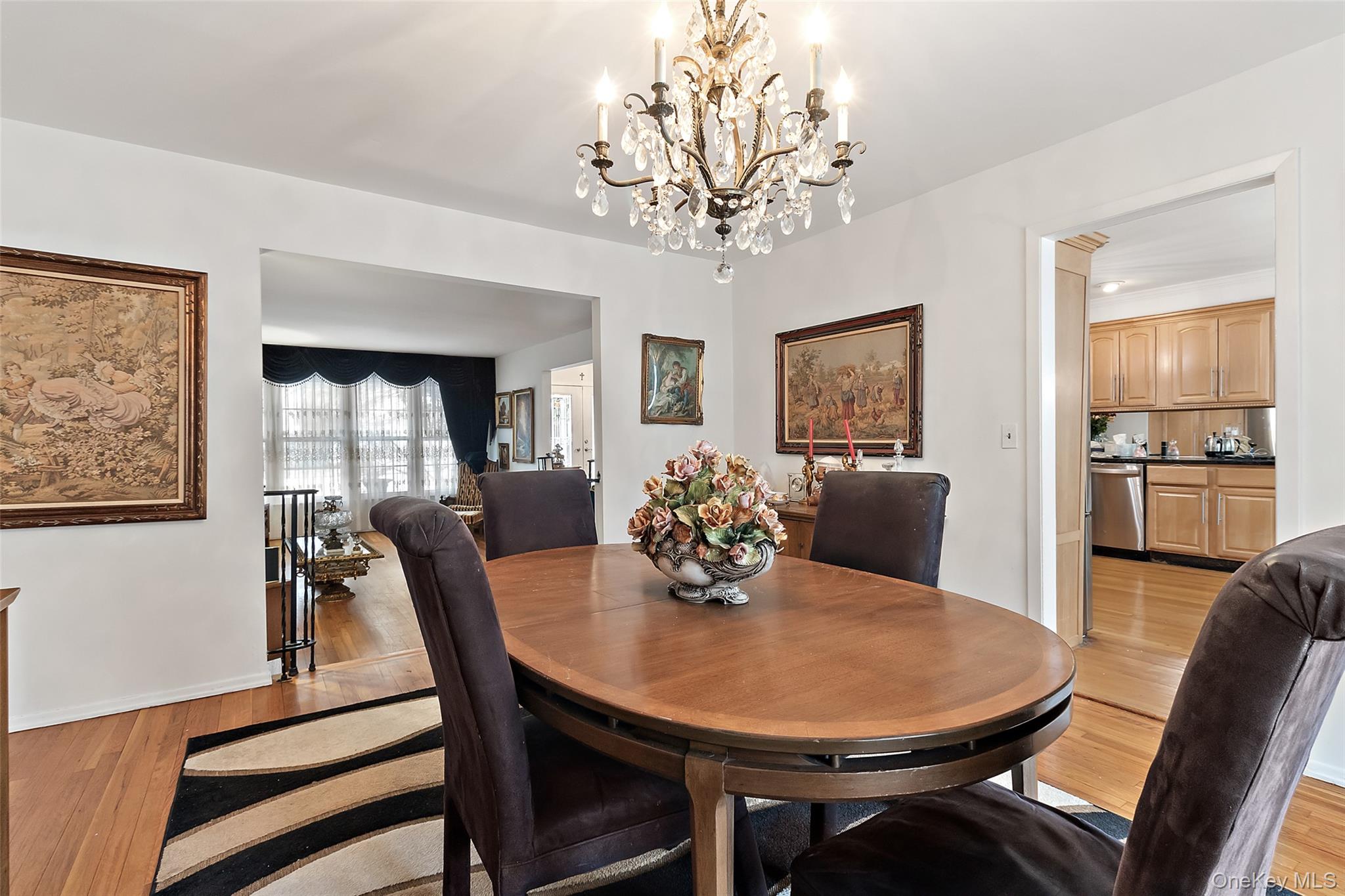 20 Old Farm Road Scarsdale, NY 10583 - Photo 9 of 40 a view of a dining room with furniture window and wooden floor