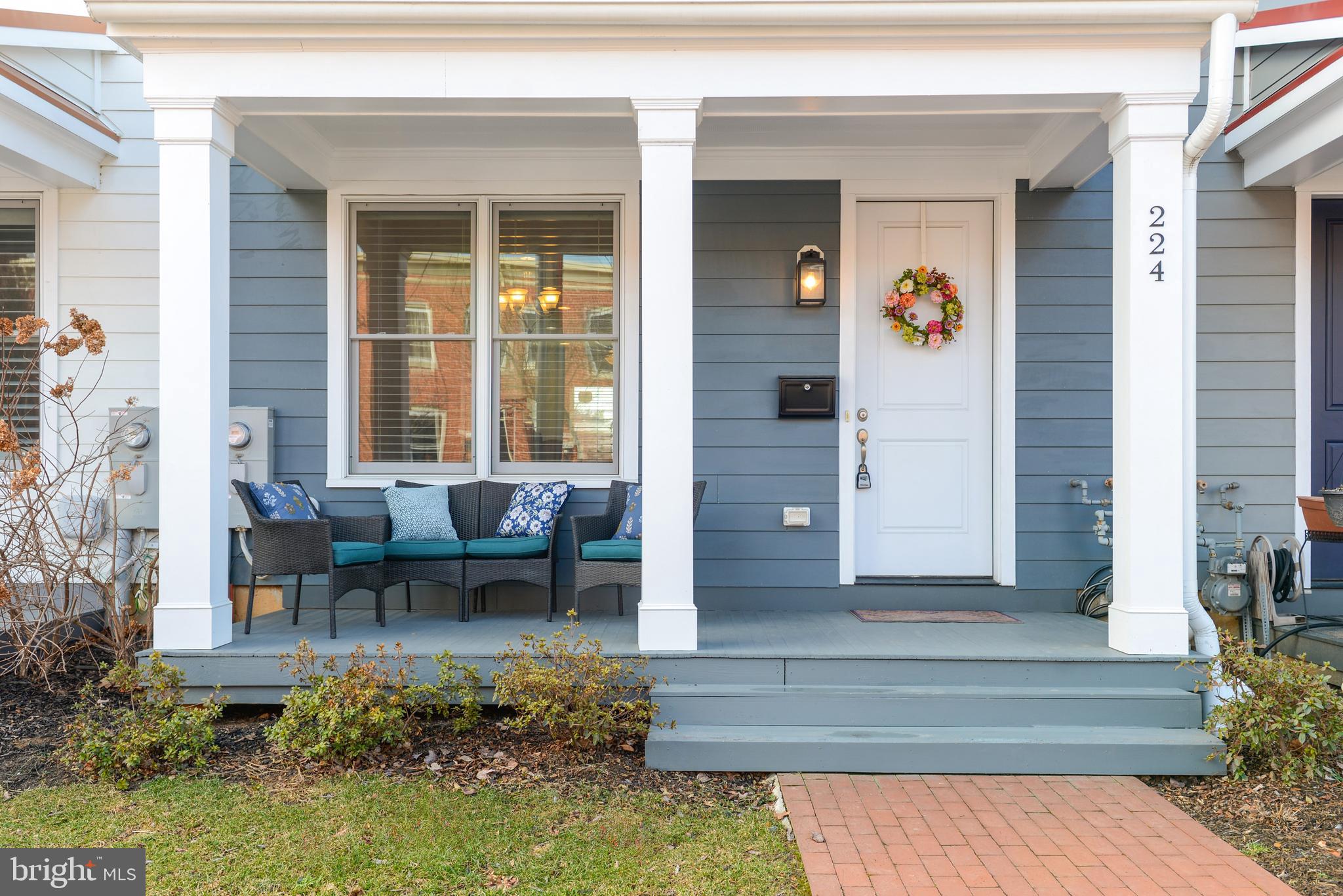 224 East 6th Street Frederick, MD 21701 - Photo 3 of 55 a front view of a house with outdoor seating