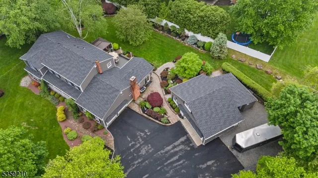 a aerial view of a house