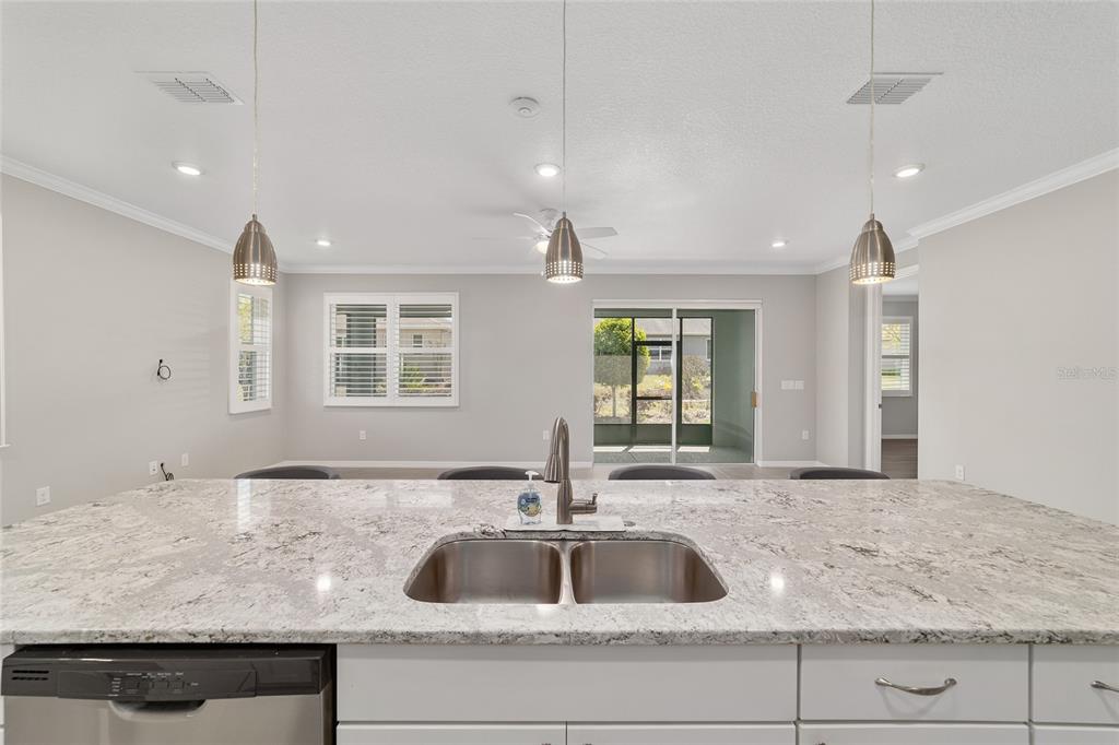 10064 Southwest 88th Street Ocala, FL 34481 - Photo 18 of 47 a kitchen with sink granite counter tops and a window