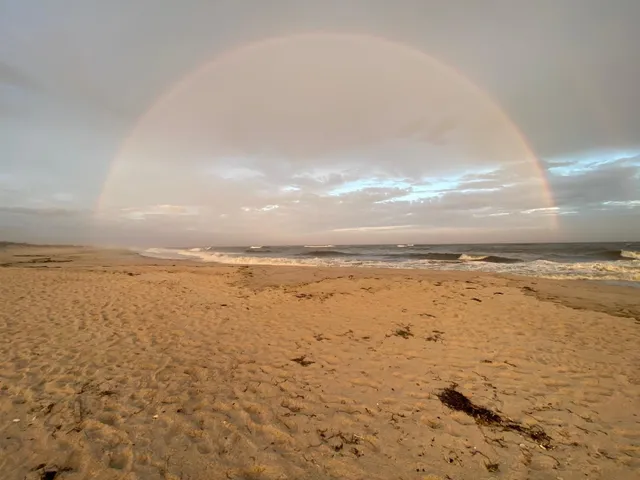 a view of an ocean and beach