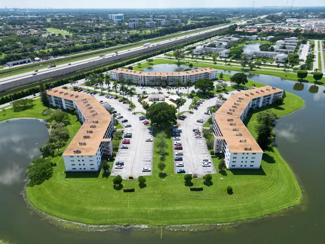 an aerial view of a city