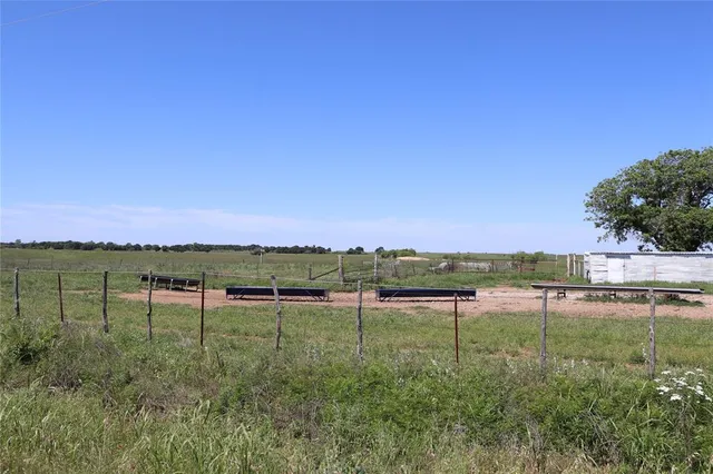 a view of an ocean from a yard