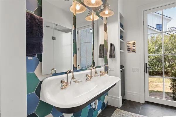 a view of front door of house