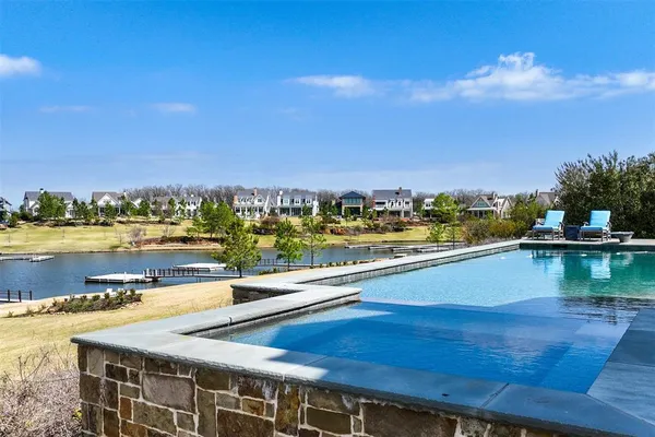 a view of house with a swimming pool