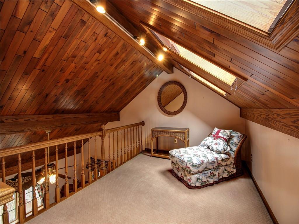 185 Thompson Road Beaver Falls, PA 15010 - Photo 16 of 25 Loft with skylights overlooks Master Bedroom.