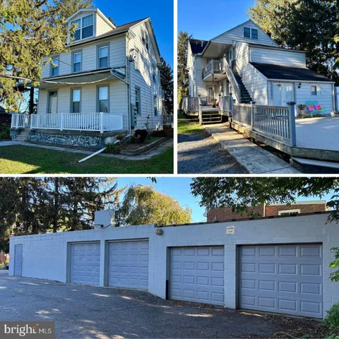 front view of house with a garden