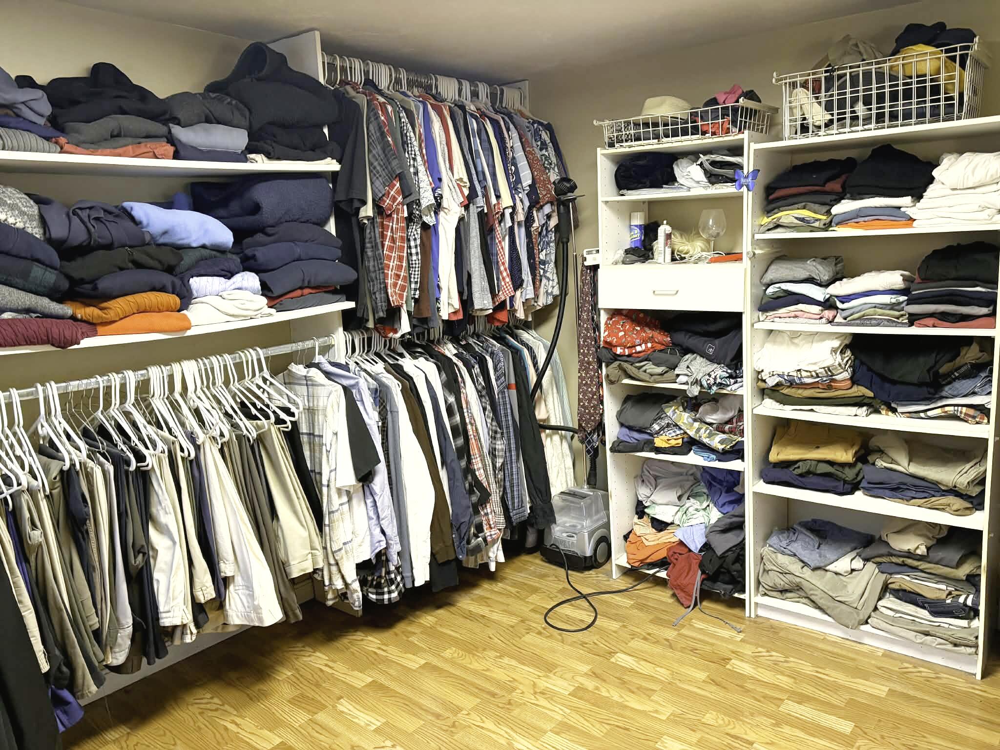 13 Allen Street Harwich, MA 02645 - Photo 16 of 31 a view of walk in closet with clothes and shoes