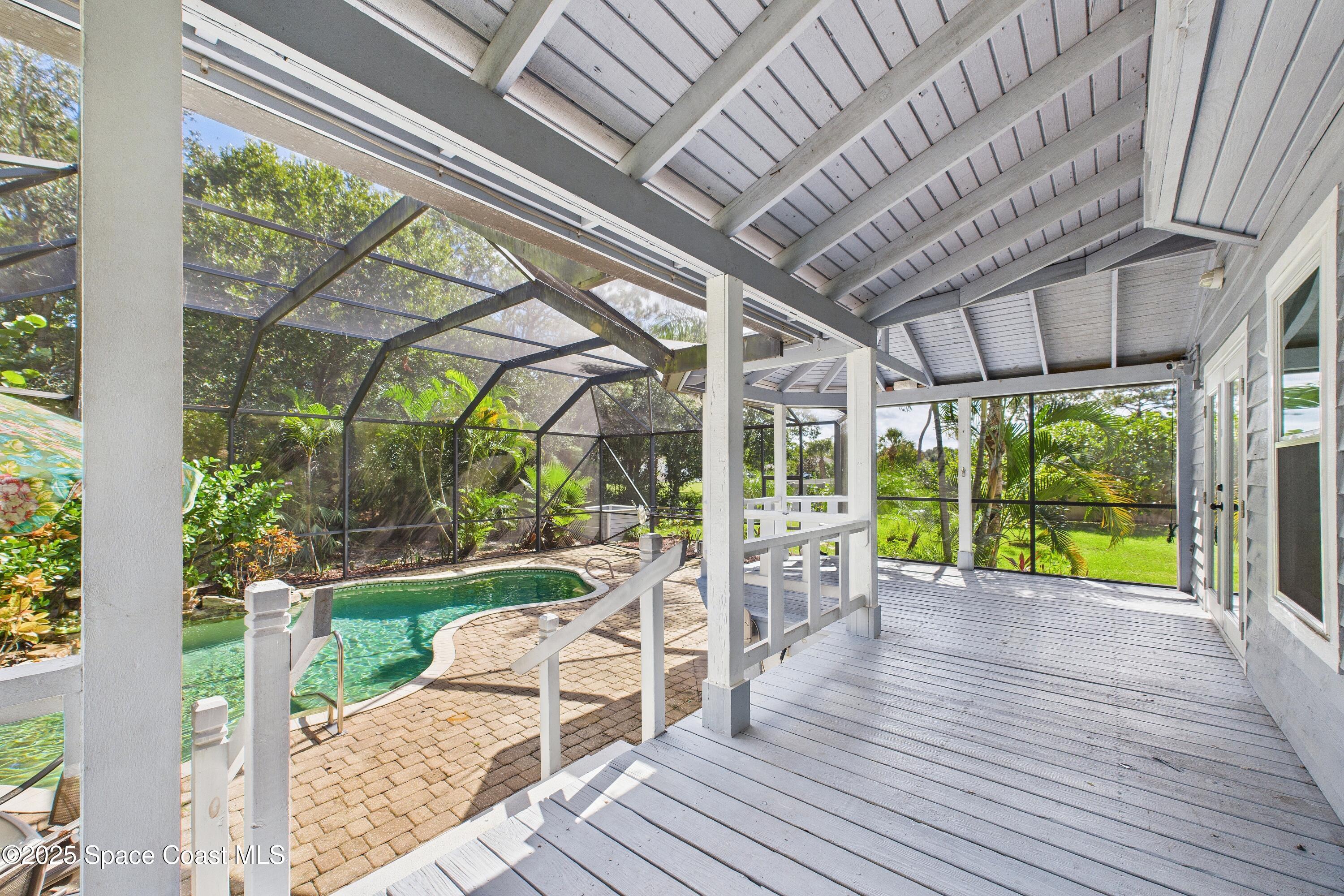 3435 Huggins Drive Malabar, FL 32950 - Photo 54 of 63 a view of porch with seating space