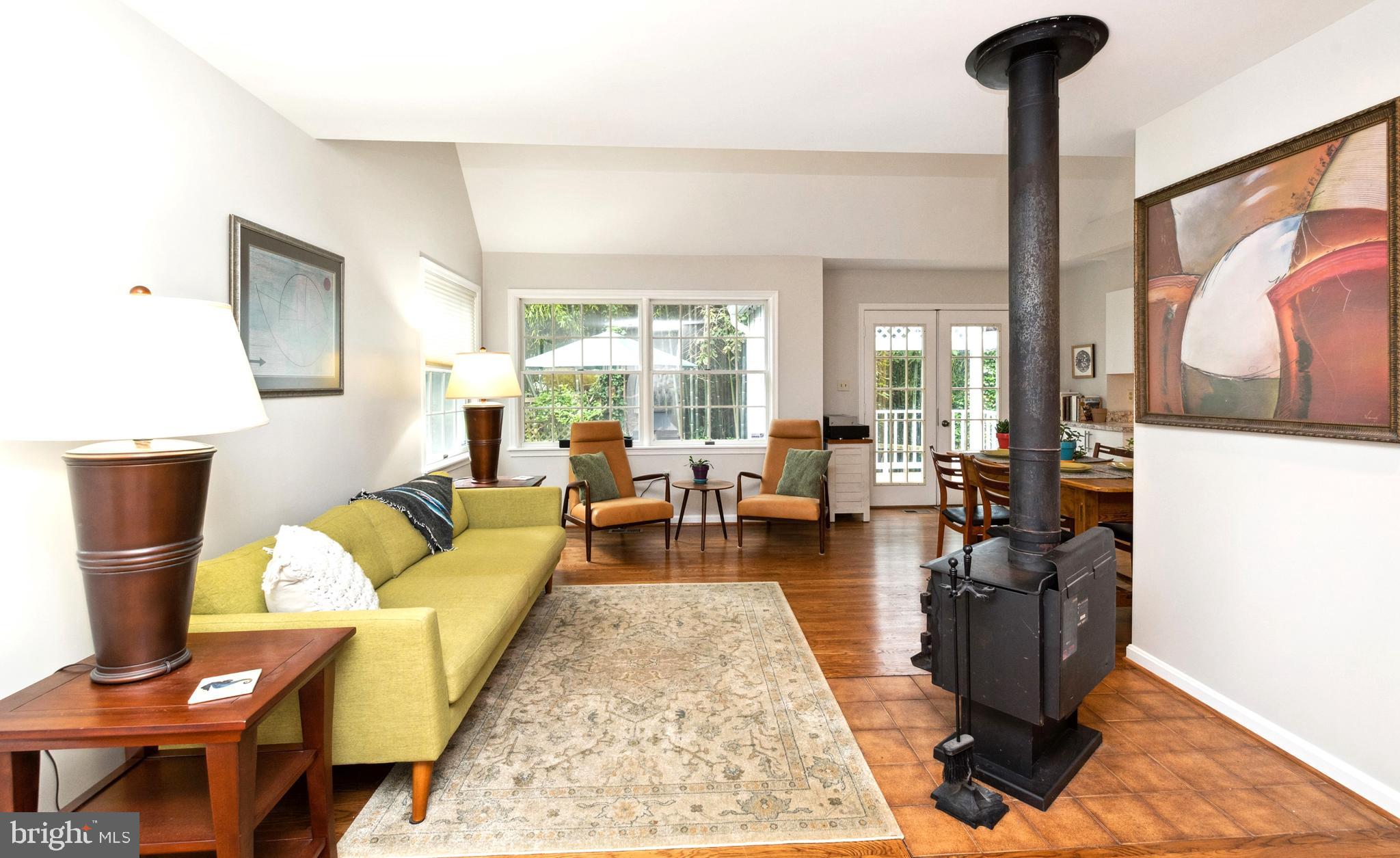 14 Boxwood Road Annapolis, MD 21403 - Photo 9 of 38 Wood Burning Stove in the Living Room