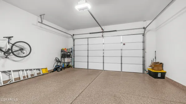 a view of a garage