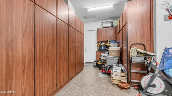 a view of storage and utility room with
