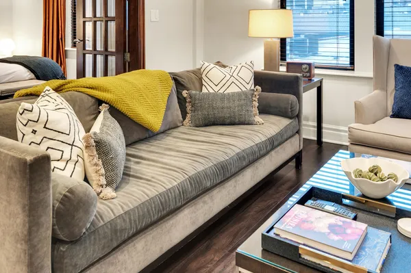 a bedroom with bed and a window