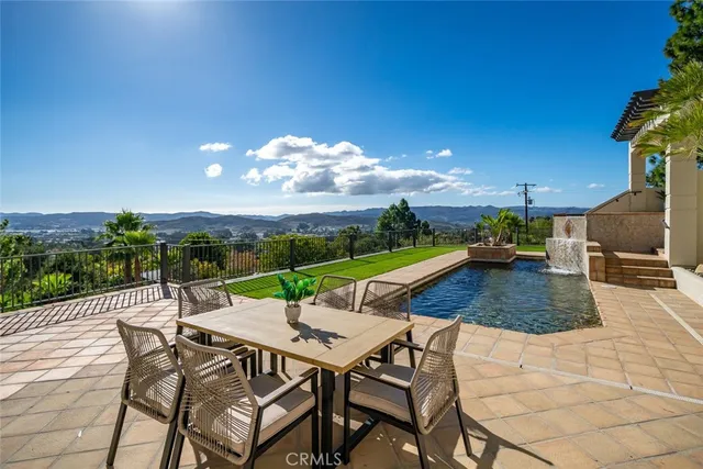 a view of an chairs and tables in the patio