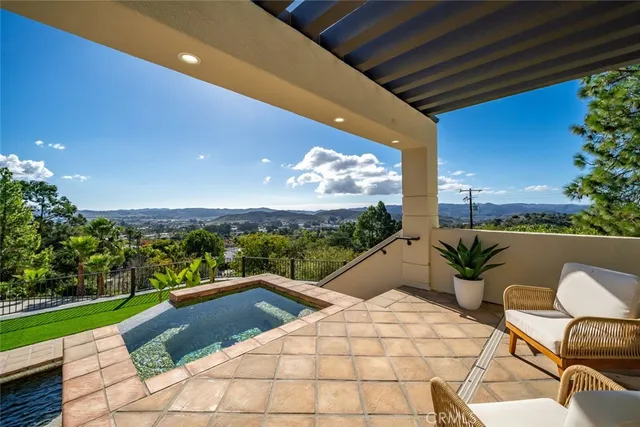 a view of an outdoor space and seating area