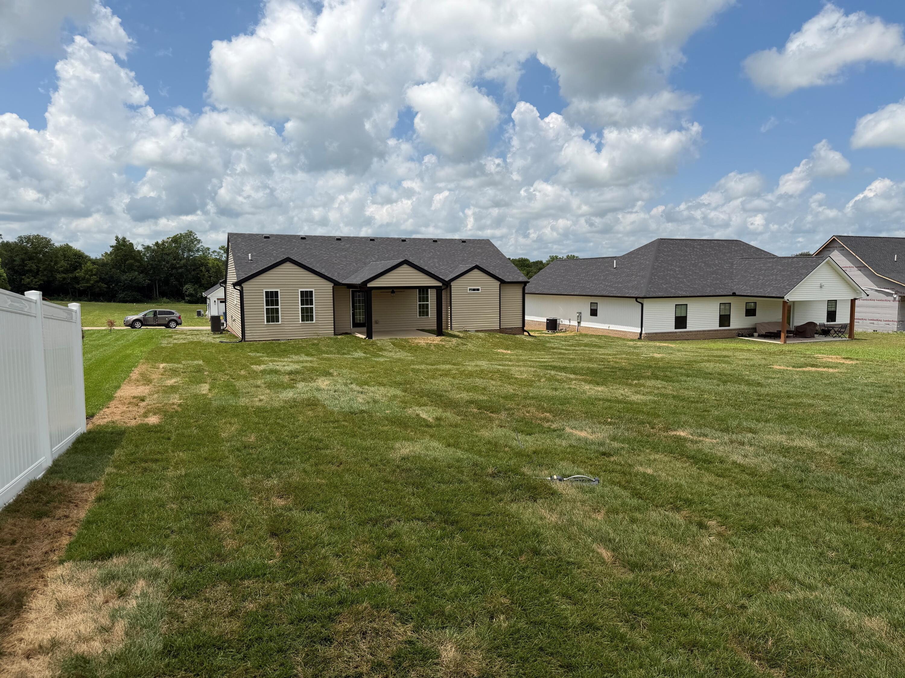 107 Bill Silvey rear yard with sod